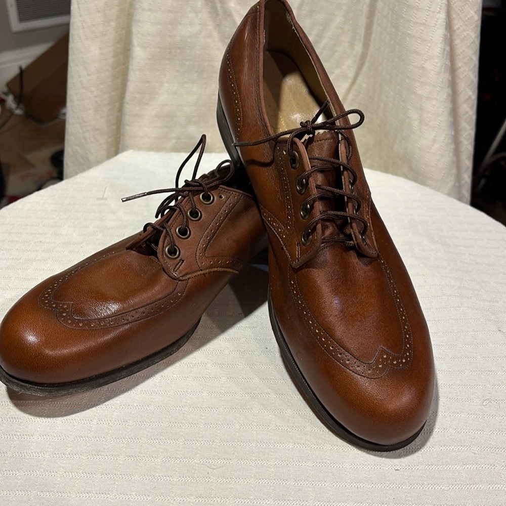 Vintage Miller Barefoot Made In USA Shoe Men's Dress Shoes 10 B/ Brown Pre-Owned